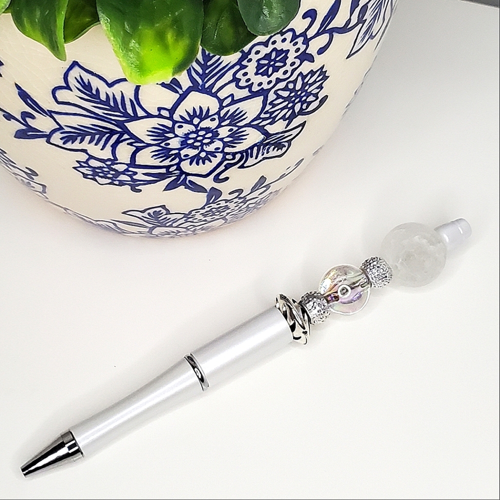 SNOW BRIGHT BEADED PEN